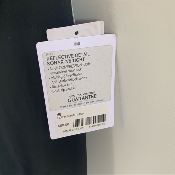 NWT Athleta Reflective Detail Sonar 7/8 Tight  S - Picture 6 of 8